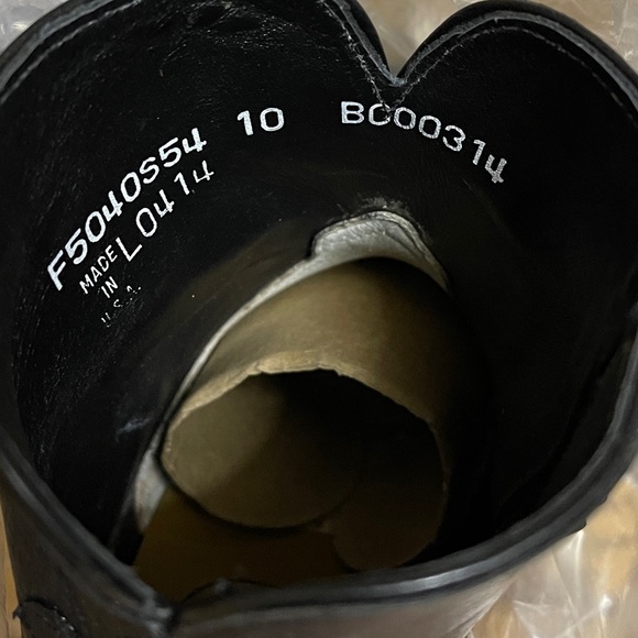 Lucchese Classics Handcrafted Ankle Zip Cowboy Boot, Black - NIB - Picture 4 of 4